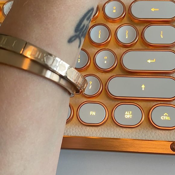 Neiman Marcus Roman Numeral Bangle Bracelet - Picture 5 of 7